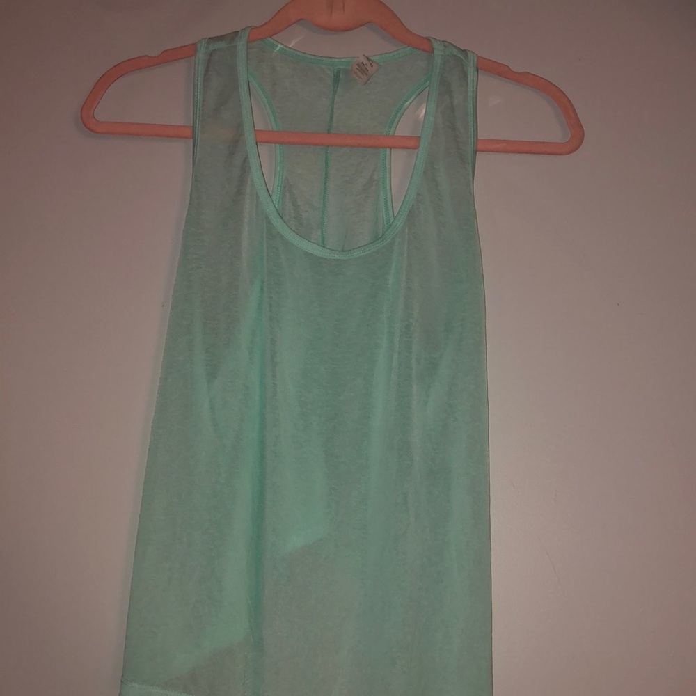 💚TEAL💙 Sheer Tank Top